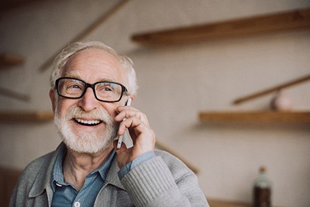 Man talking on the phone